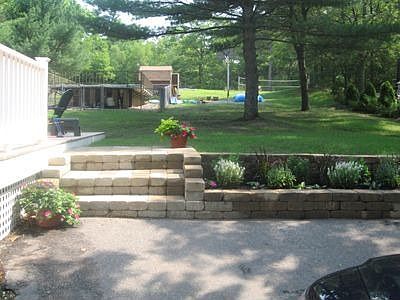 garden bed + steps