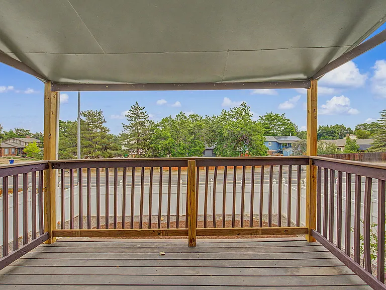 Covered deck for enjoy outdoor living