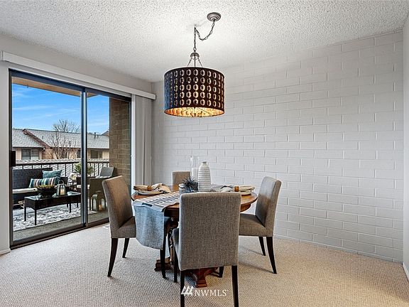 Huge dining area is great for dinner parties.