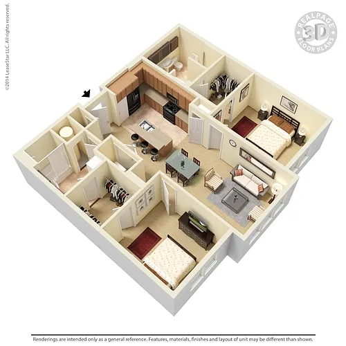 Floor plan C1M1 Amaranth 1152 sq ft