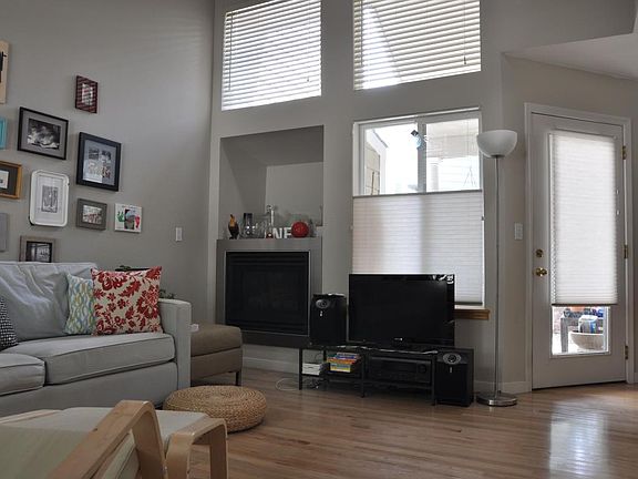 Gas fire place and access to back patio