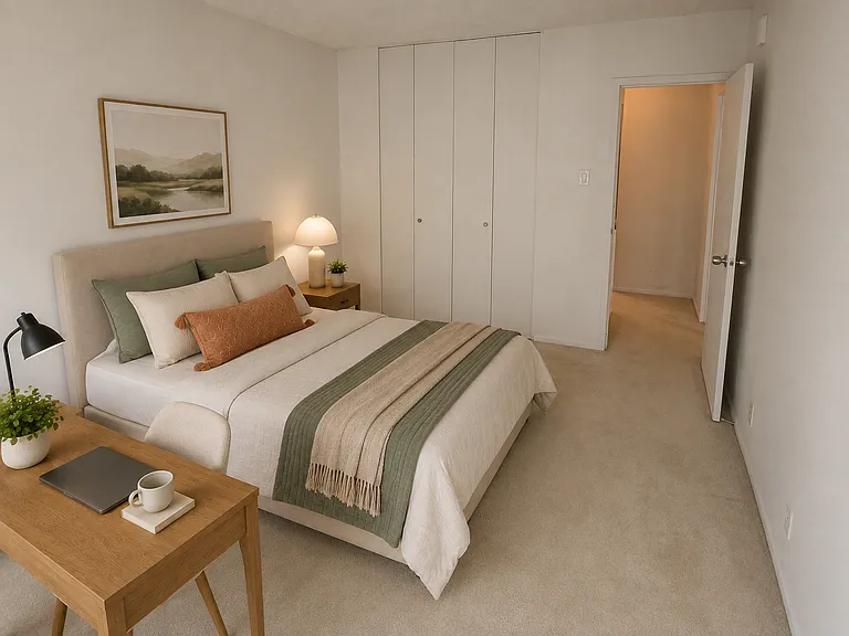 Bedroom 2 - Virtually staged to show possible use & layout of the space.