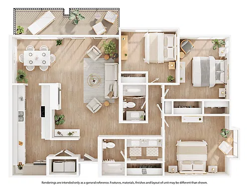 Floor plan C1 - Renovated