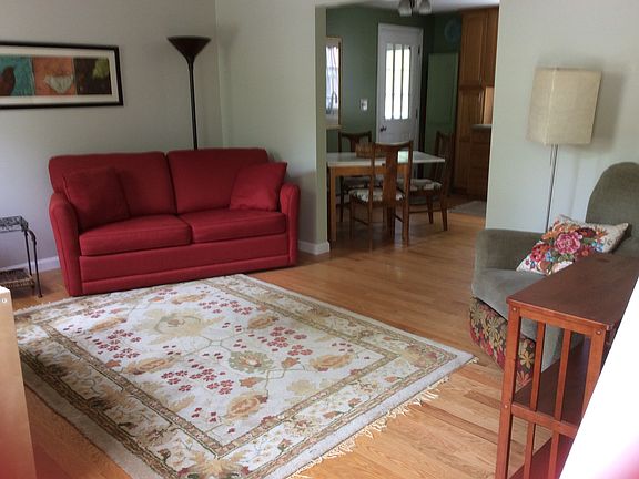 Living room into kitchen