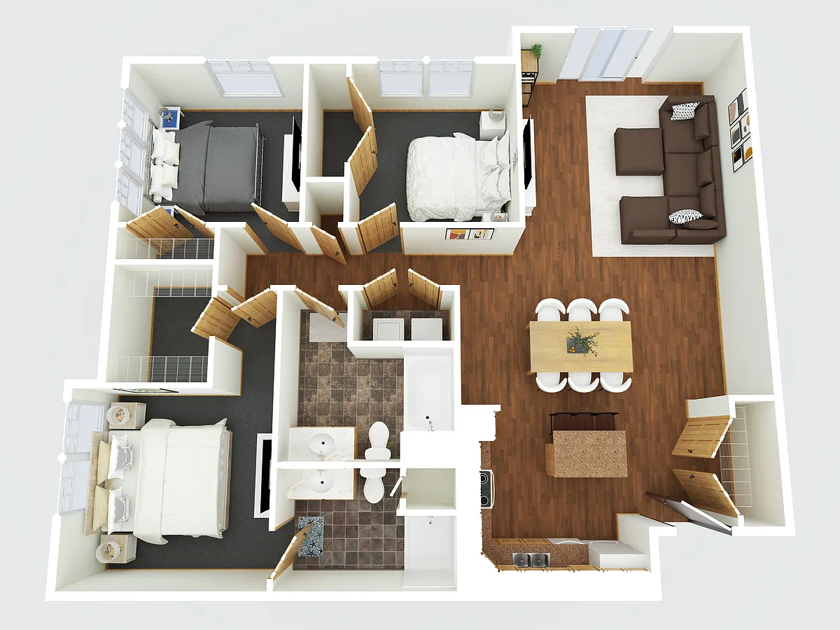Floor plan 3 Bedroom