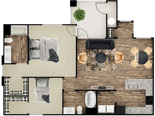 Floor plan Santa Cruz
