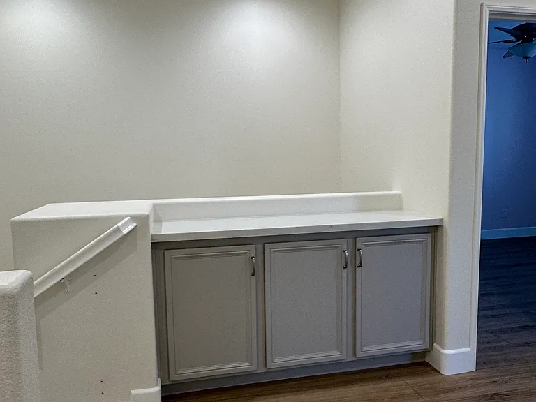 upstairs storage accross from loft area that can be used for a work area