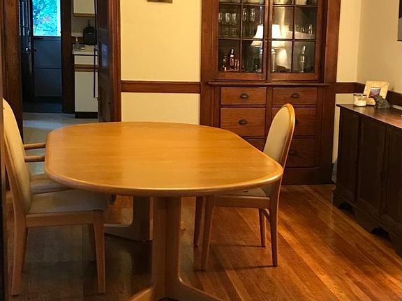 Dining room with china cabinet