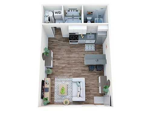 Floor plan 327 Studio