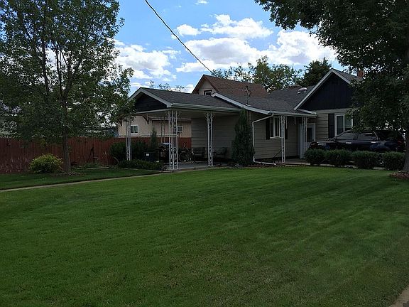 Yard with sprinklers