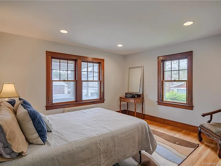 window frames have been painted white