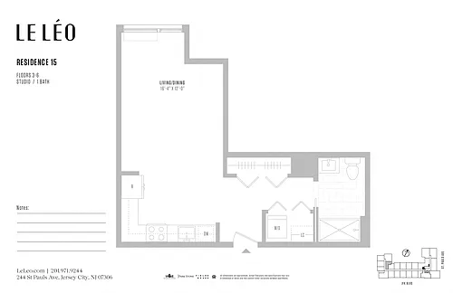 Floor plan Studio C