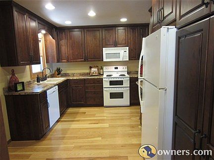 New Kitchen with Rustic Alder cabnets and hickory floors
