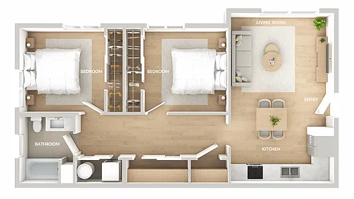 Floor plan 2 Bedroom