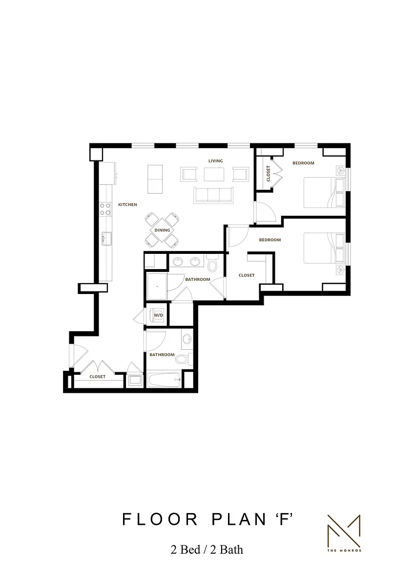 Floor plan 2 Bed F