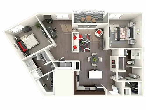 Floor plan Copernicus (2x2.5)