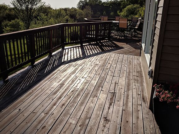 Wrap around deck
