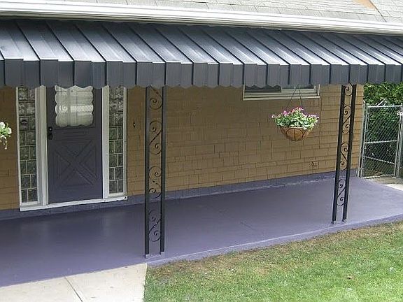 Large porch with awning for shade