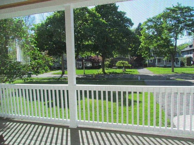 Looking out Living room to neighborhood