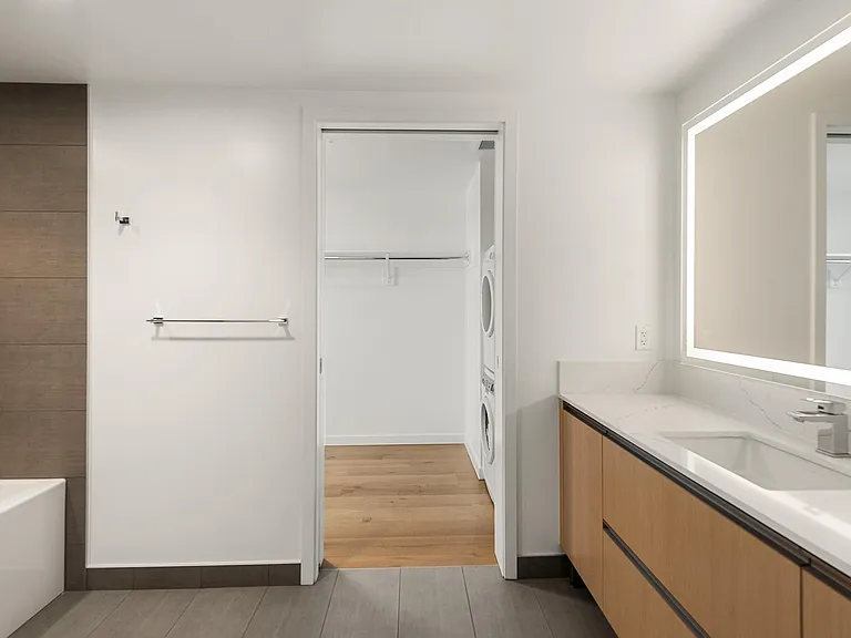 Full bathroom with tub