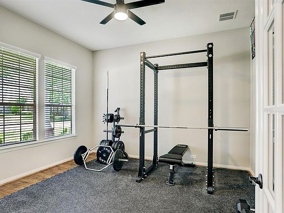 Study is across the hall from dining room and entry - Being used now as a work out area.