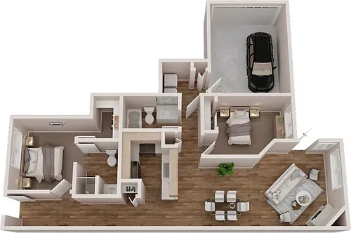 Floor plan 2X2 Townhome Classic
