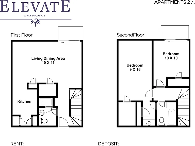 2 Bedroom-2 Bath Townhouse 2 Bedroom-2 Bath Townhouse