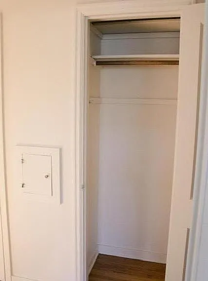 One of three hallway closets. Laundry chute included.