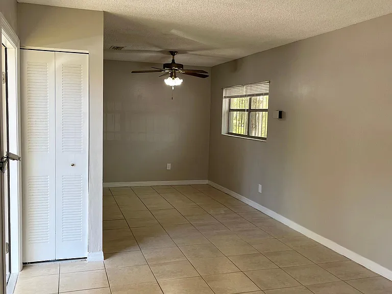 Front door looking into dining room