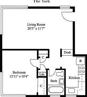 York Floor Plan