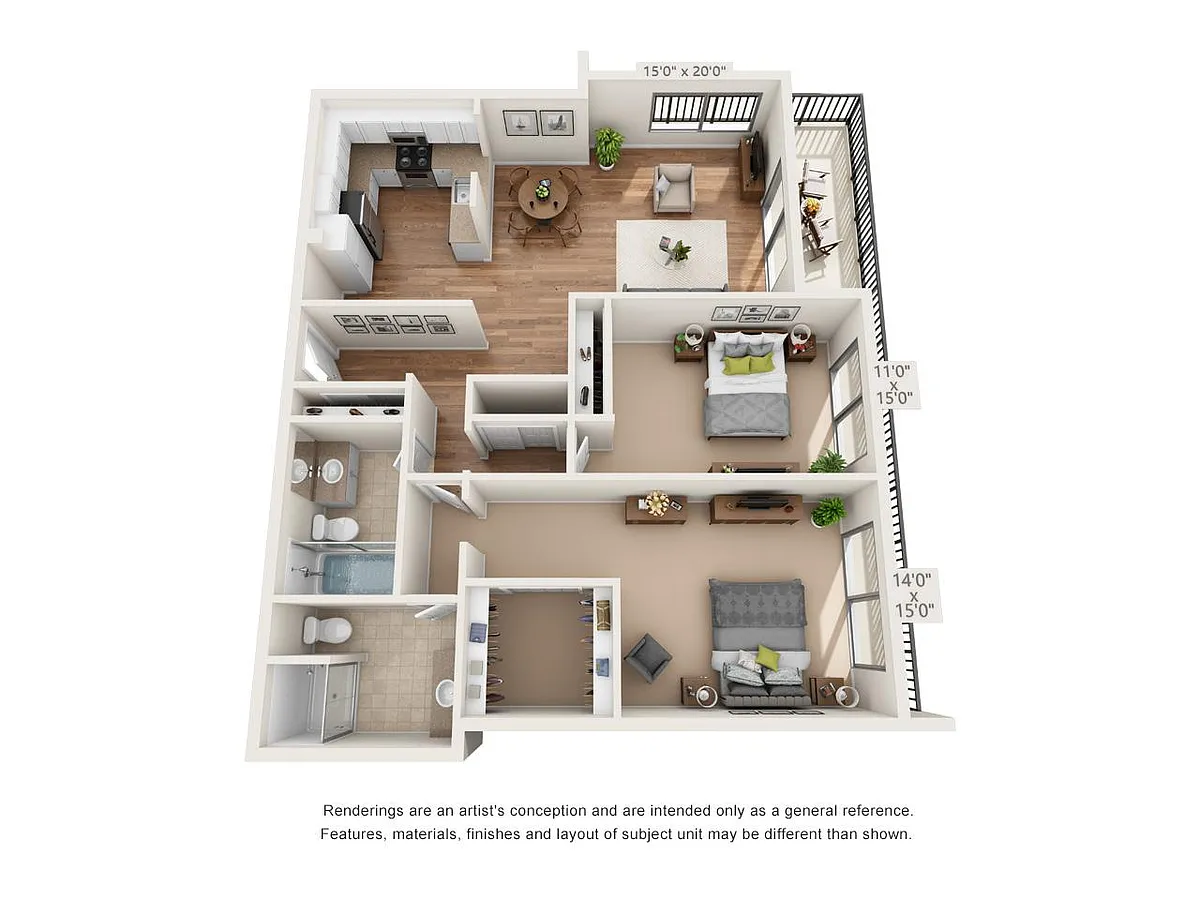 Floor plan 2X2