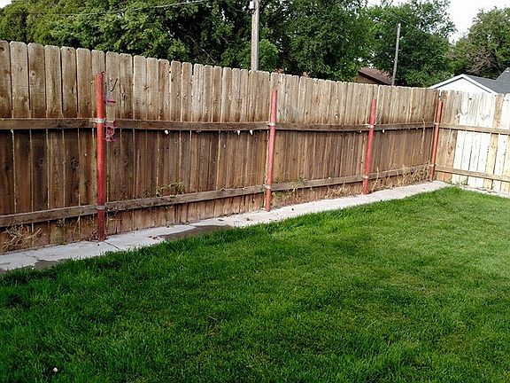 Wood fence