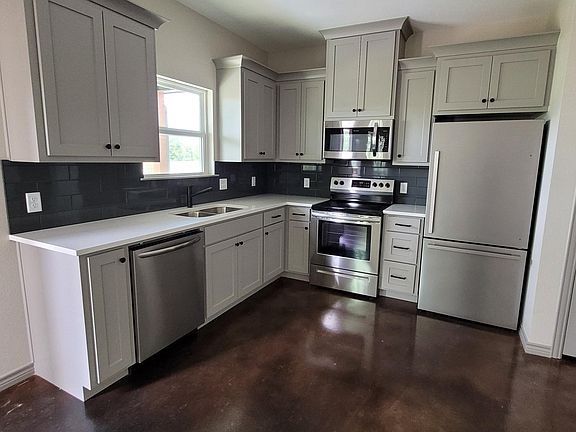 Open kitchen/dining area with pantry
