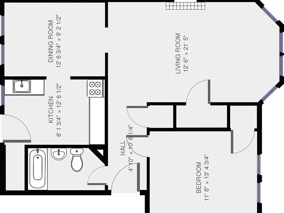 780sf Floor Plan
