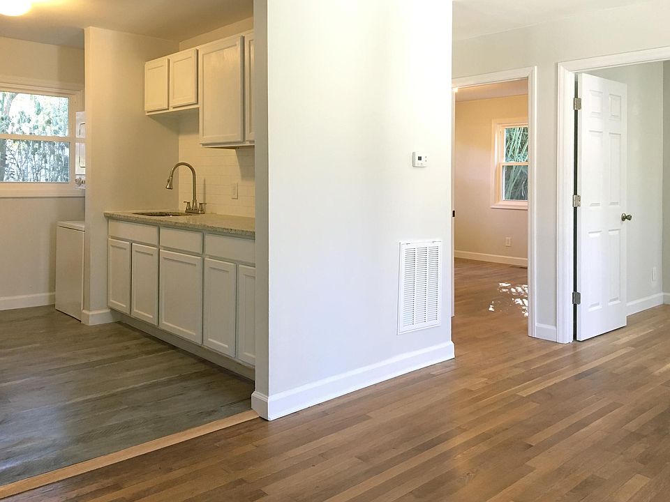 kitchen opens into living room
