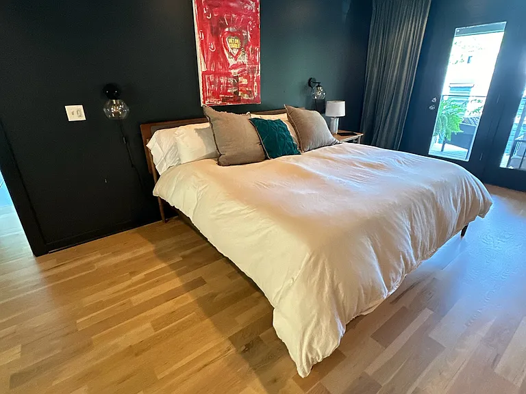 master bedroom with deck
