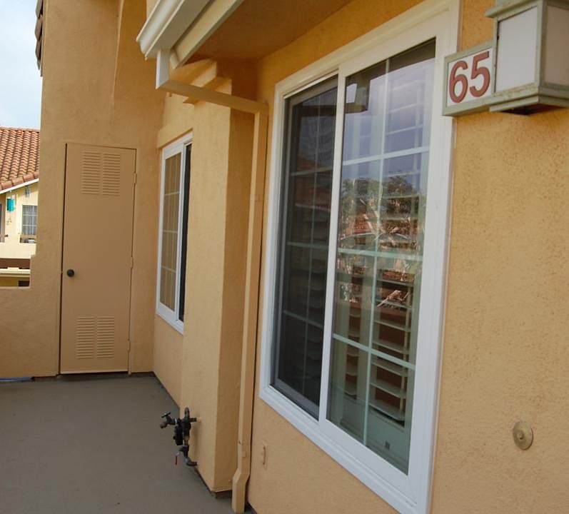 Deck at entrance to unit