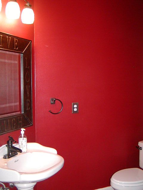 Half bath near kitchen