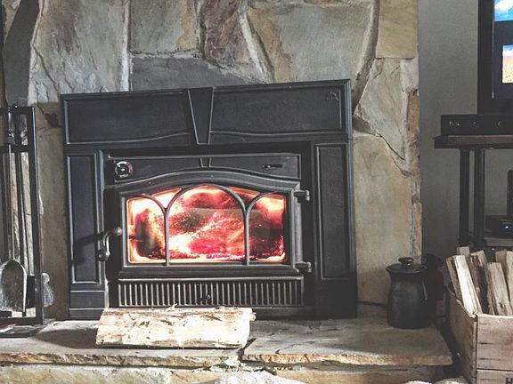 cozy & romantic fireplace for those chillier winter nights