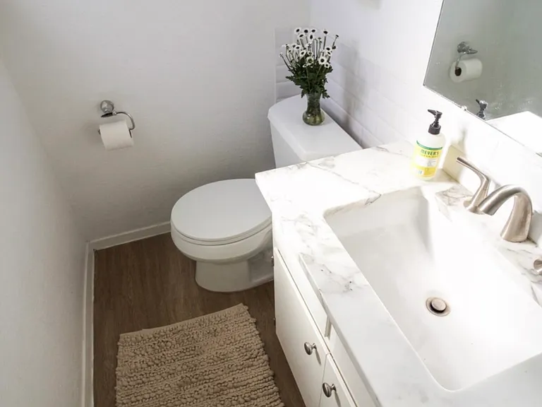 The half bath.