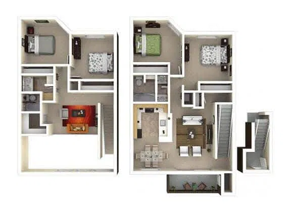 Floor plan Townhome 3