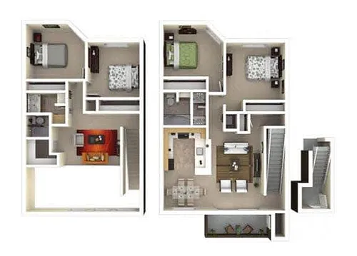 Floor plan Townhome 3
