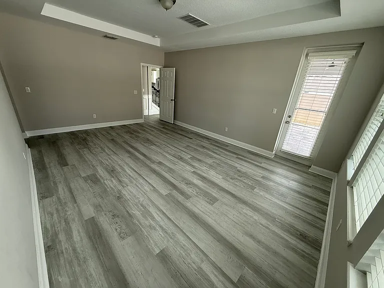 Master on lower level with entry door