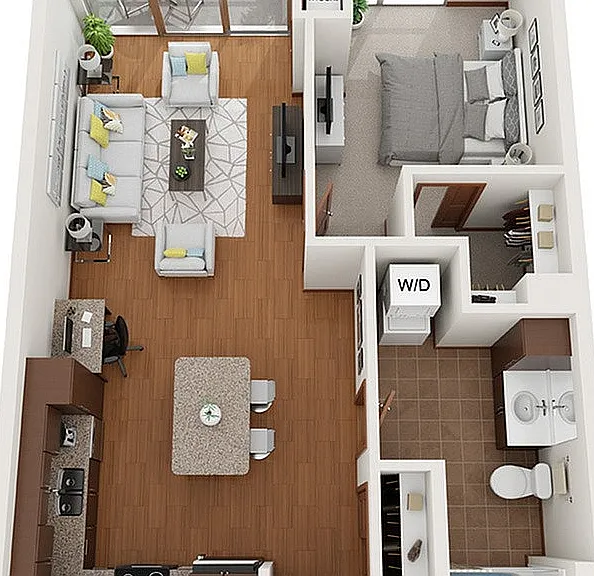 Floor Plan L | Domain | Apartments in Madison, WI Floor Plan L | Domain | Apartments in Madison, WI