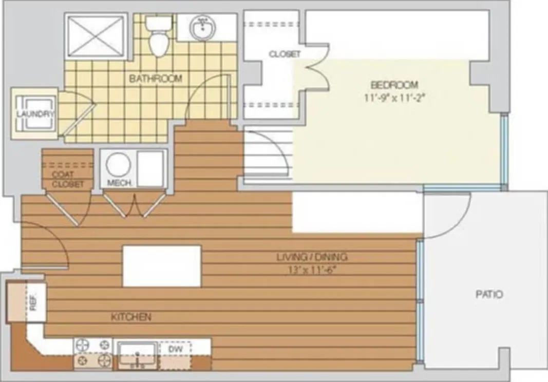 1 bed, 695 sqft, $3,023 — Photo 1