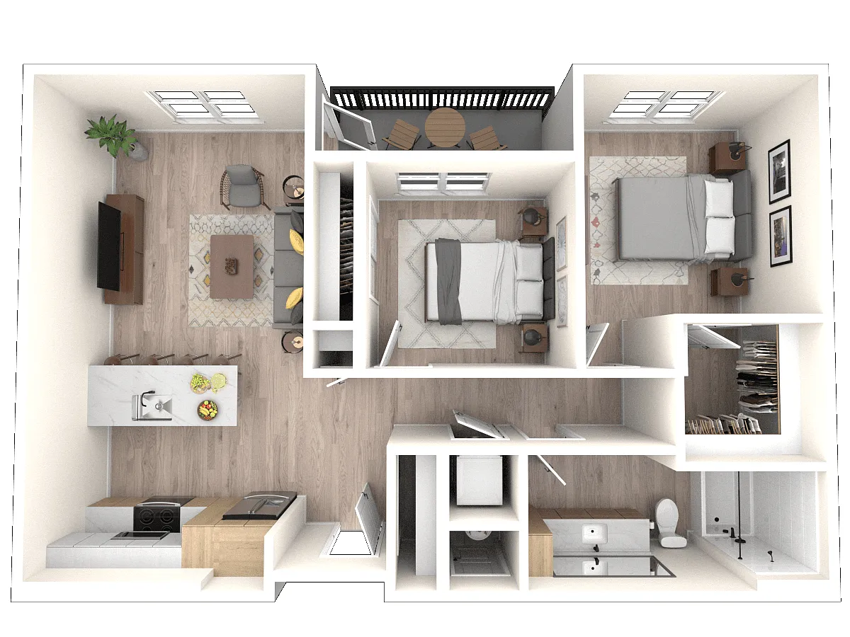 Floor plan 2J