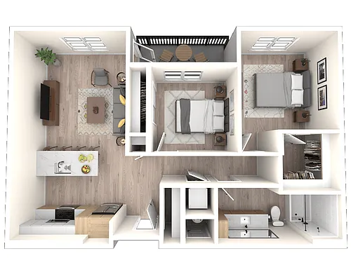 Floor plan 2J