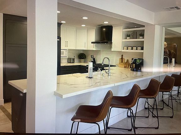 Open concept kitchen