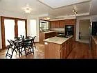 eating space in kitchen; hardwoods