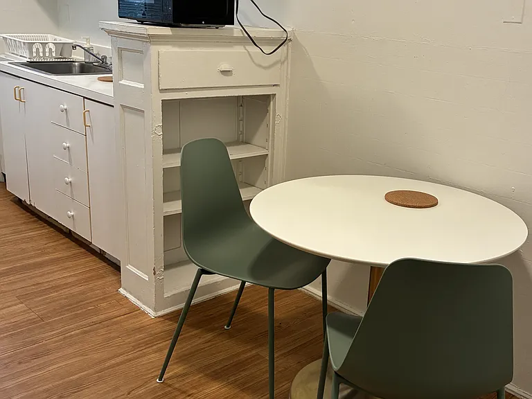 Kitchen and nook.